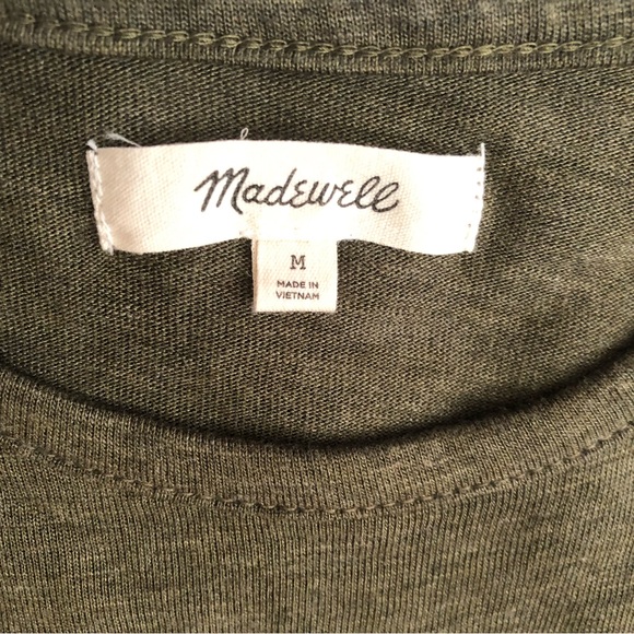 Madewell Highpoint Dolman-Sleeve Tee Green Size Medium - Picture 3 of 5